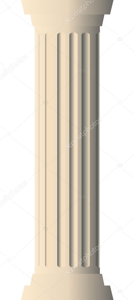 Vector illustration of column