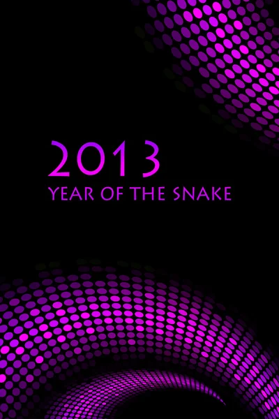 2013 new year - vector "snake" background — Stock Vector