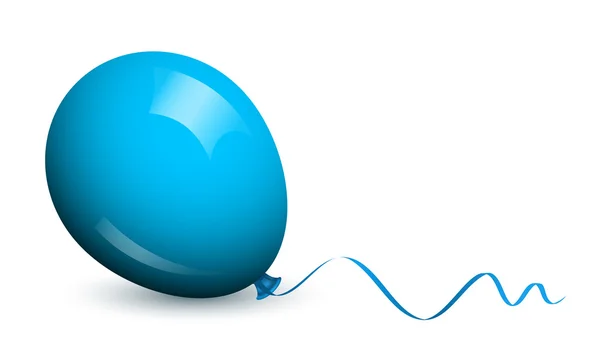 Vektorové ilustrace modrý balónek — Stockový vektor