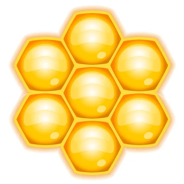 Illustration vectorielle de nid d'abeille — Image vectorielle