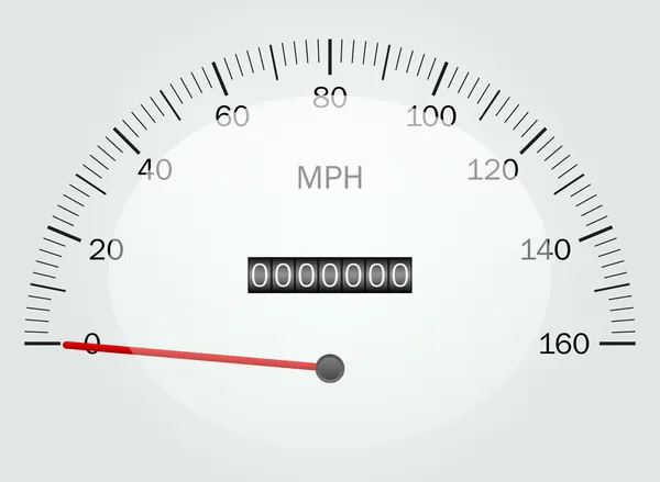 Vector illustration of a speedometer — Stock Vector