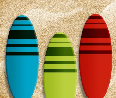 Surf boards clipart