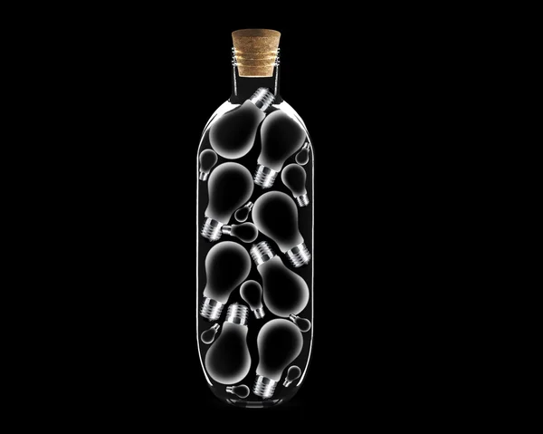 Скляна пляшка — стокове фото