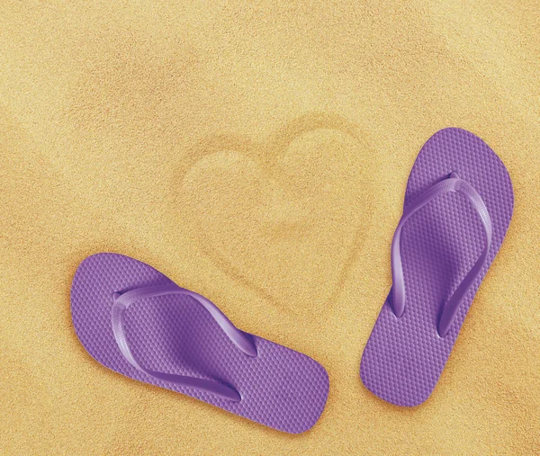 Beach flip flops — Stock Photo, Image