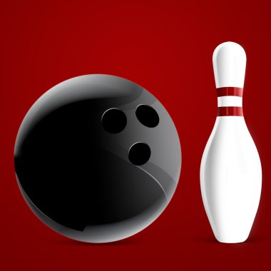 Bowling pins clipart