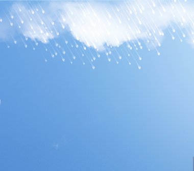 Rain and clouds clipart