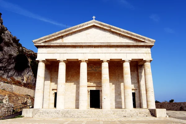 ケルキラのギリシャの寺院 — ストック写真