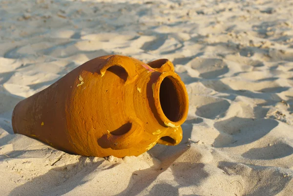stock image Amphora on the sand