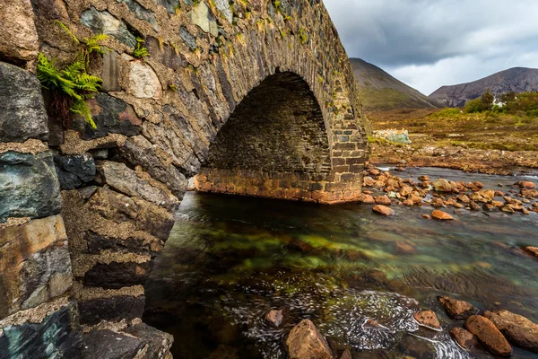 Bir nehrin üzerindeki köprü — Stok fotoğraf