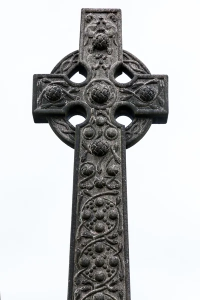 stock image Old celtic grave stone