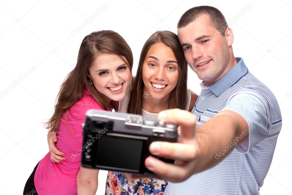 Happy taking picture of themselves