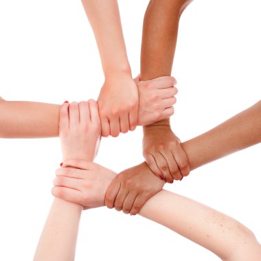 Hands ring teamwork clipart