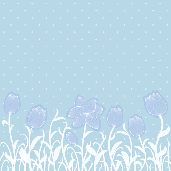Floral uitnodiging patroon — Stockfoto