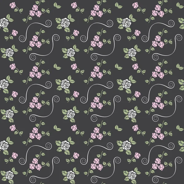 Mooie naadloze patroon met rozen — Stockfoto