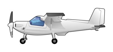 Private aircraft clipart