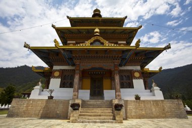 KHAMSUM YUELLEY NAMGYAL CHORTEN IN PUNAKHA - BHUTAN clipart