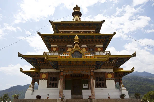Khamsum yuelley chorten Ναμγκιάλ στο Πουνάχα - Μπουτάν — Φωτογραφία Αρχείου