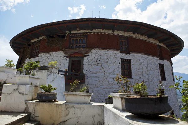 Wachturm des Paro Rinpun Dzong in Bhutan — Stockfoto