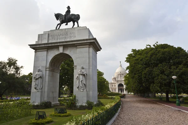 stock image VICTORIA MEMORAL IN KOLKATA. (CALCUTTA) - INDIA