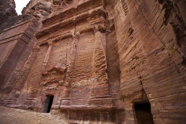 bir evin cephe, petra, Ürdün sokakta