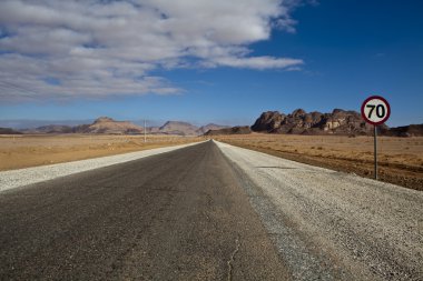 70 km olan yol south jordan wadi rum çölde - kayıt