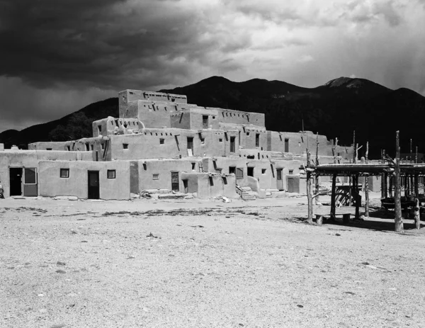 Taos-Pueblo-Gebäude — Stockfoto