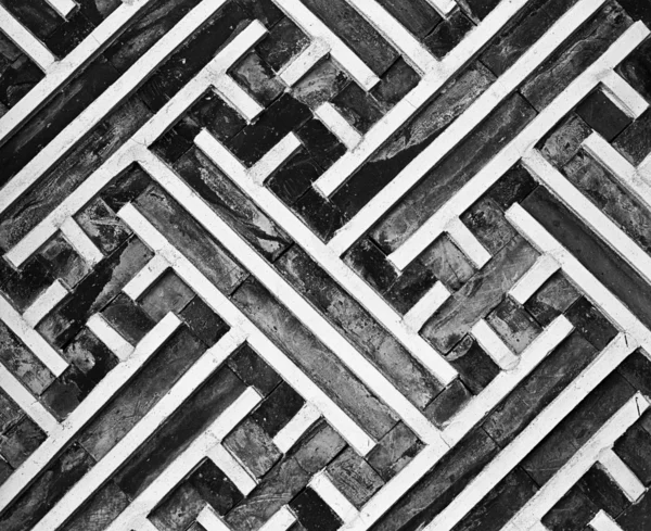 Geometrische muur patroon — Stockfoto