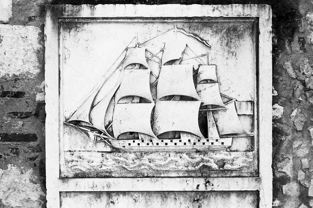 Tall Ship In Stone