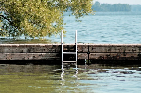 stock image Swimming Dock On Beautiful Lake