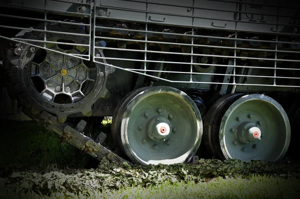 stock image Military tank wheel