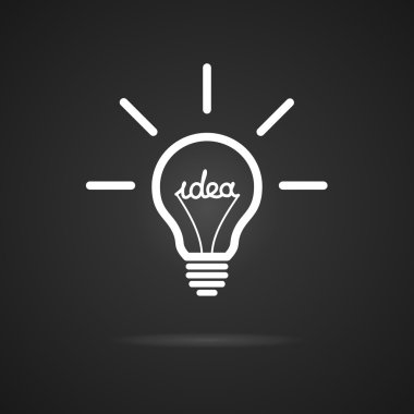 Inspiration bulb clipart