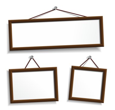 Empty frames for your presentation clipart