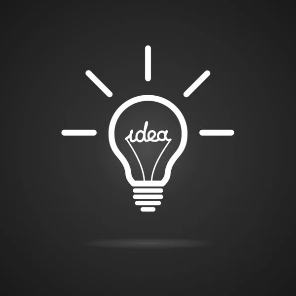 Inspiration bulb — Stock Vector
