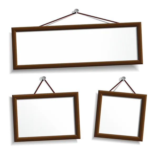 Empty frames for your presentation — Stock Vector