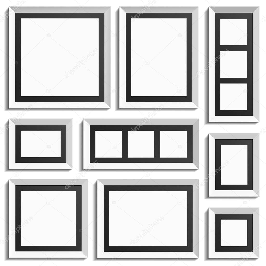 Empty modern frames