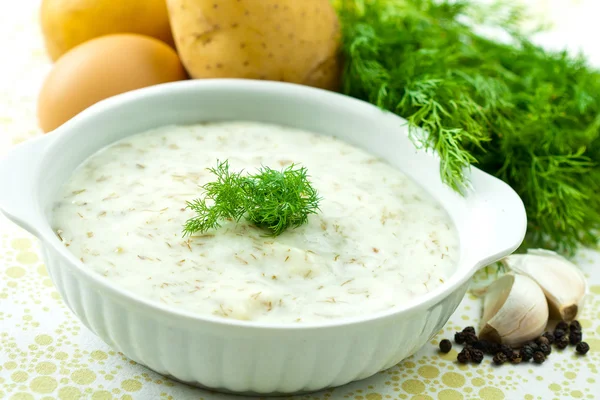 Dill soup — Stock Photo, Image