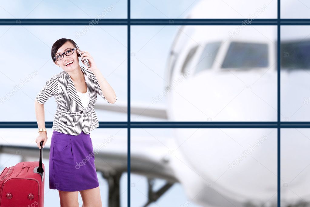 Businesswoman at airport