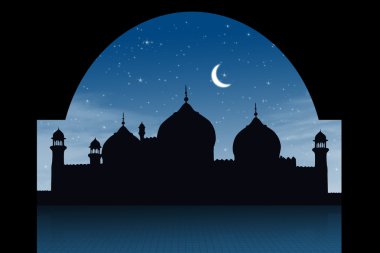 Abstract religious eid background clipart