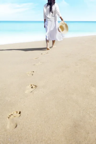 stock image Footprints of female