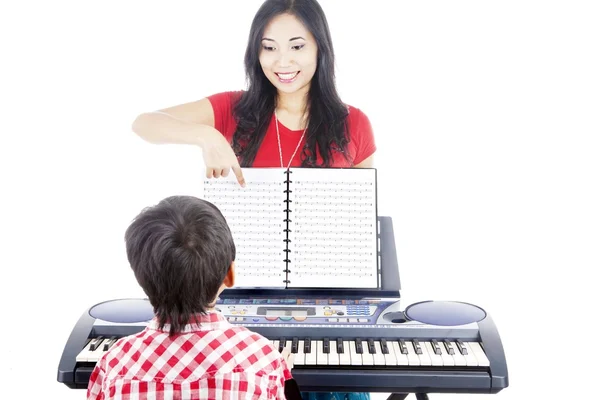 Piano lessons — Stock Photo, Image