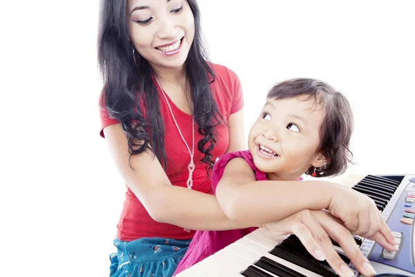 stock image Pressing the piano button