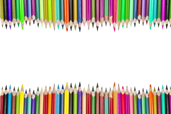 Border crayons — Stock Photo, Image