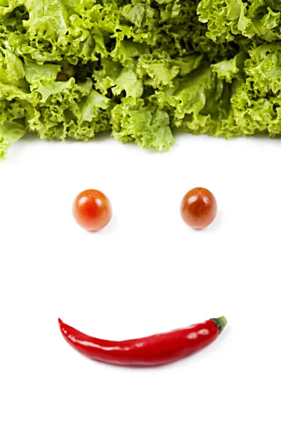 Gemüsegesicht — Stockfoto