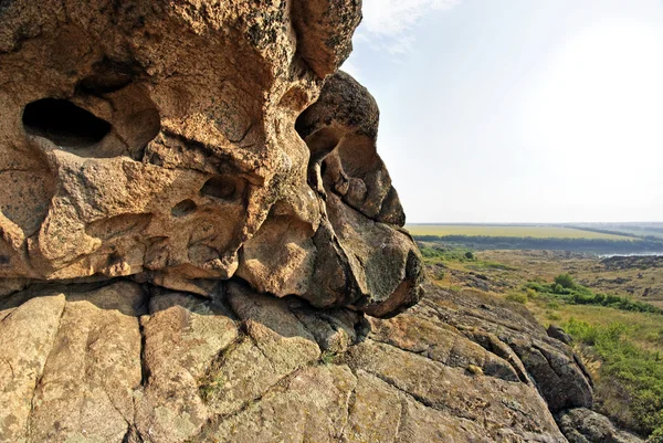 Gesteinserosion. verwittert. geologische Formationen — Stockfoto