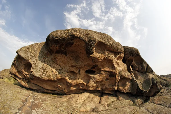Erosão rochosa. Desgastado. Formações geológicas — Fotografia de Stock