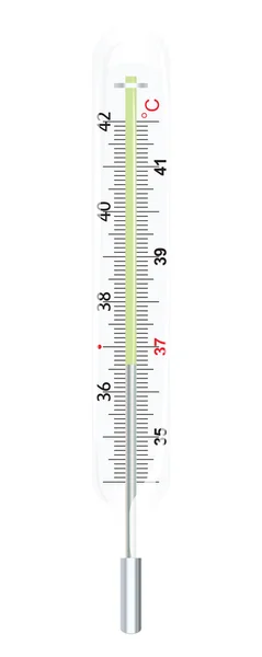 Illustration des medizinischen Thermometervektors — Stockvektor