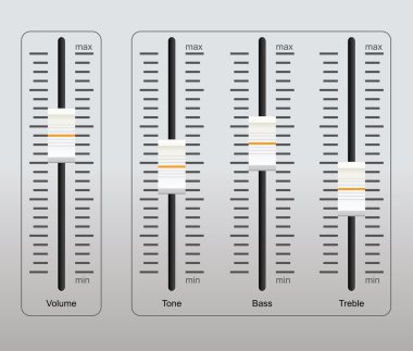 Sound control panel clipart