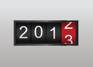 Classic counter. Year counting clipart