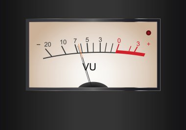 Analog VU Meter clipart