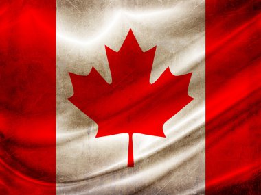 Grunge flag series - Canada clipart